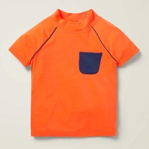 MINI BODEN Boys Short Sleeve Neon Rashguard - 11-12Y
